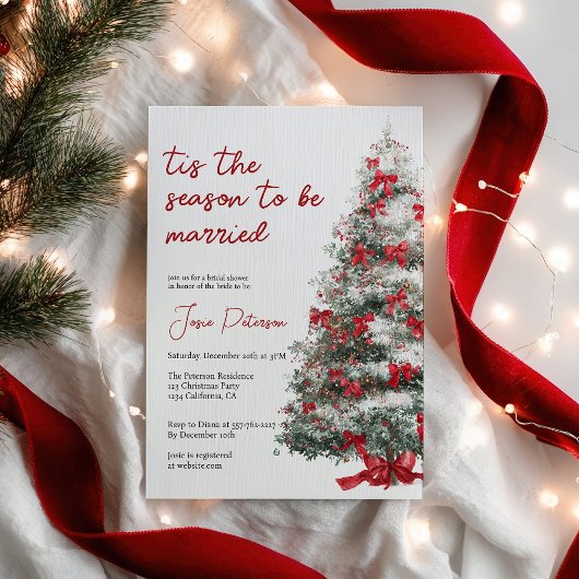 Invitation Cette saison pour être marié Fête des mariées d'hi