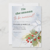 Invitation Cette saison pour être marié Mariage de Noël (Devant)