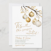 Invitation Cette saison pour être marié Mariage de Noël (Devant)