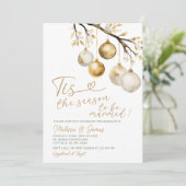 Invitation Cette saison pour être marié Mariage de Noël (Debout devant)
