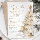 Invitation Cette saison pour être marié Mariage de Noël