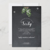 Invitation Cette saison sera de soixante fêtes de Noël (Dos)