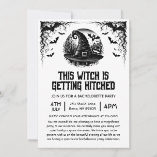Invitation Cette sorcière est en train de se faire hisser Bac