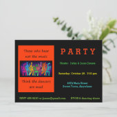 Invitation Ceux qui entendent pas la musique penser des (Debout devant)