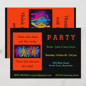 Invitation Ceux qui entendent pas la musique penser des (Devant / Derrière)