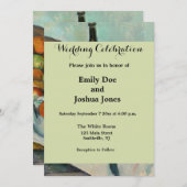 Invitation Cezanne Panier Pommes Impressionnisme Art (Devant / Derrière)