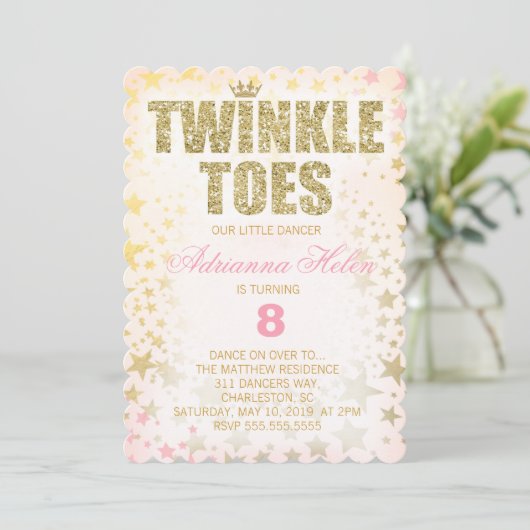 Invitation CG Parties scintillant à scandale Twinkle orteil D (Debout devant)