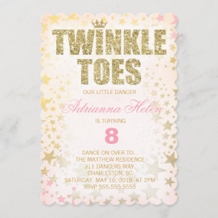 Invitation CG Parties scintillant à scandale Twinkle orteil D