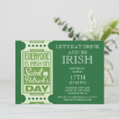 Invitation Chacune est partie du jour de St Patrick (Debout devant)