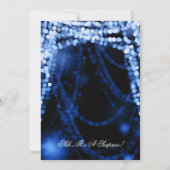 Invitation Chaîne de fête d'anniversaire Surveval Lights Blue (Dos)