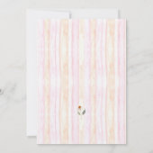 Invitation Chaîne de lumière Fête des mariées florale (Dos)