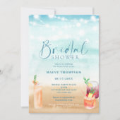 Invitation Chaîne de plage cocktails nuptiale (Devant)