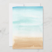 Invitation Chaîne de plage cocktails nuptiale (Dos)