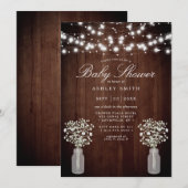 Invitation Chaîne de respiration du bébé éclaire le Baby show (Devant / Derrière)