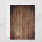 Invitation Chaîne de tournesol rustique éclaire Bois Croix Ba (Dos)