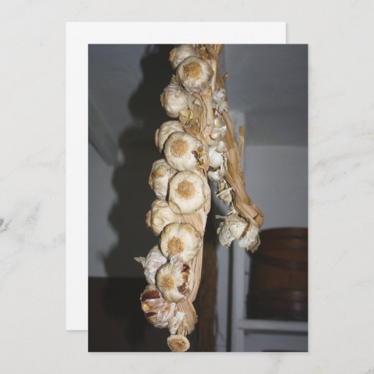 Invitation Chaîne d'invitation à l'ail (Devant / Derrière)