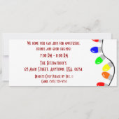 Invitation Chaîne D'Invitations De Fêtes De Fêtes De Lumière (Dos)