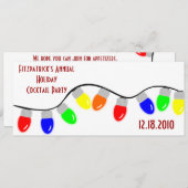 Invitation Chaîne D'Invitations De Fêtes De Fêtes De Lumière (Devant / Derrière)