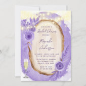 Invitation Chaîne Florale De Lavande De Fête des mariées Lumi (Devant)