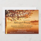 Invitation Chaîne Lights Automne Dîner de répétition Invitati (Devant)