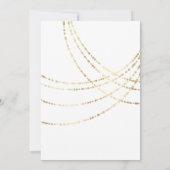 Invitation Chaîne Lights Gold Elegant Bridal Brunch (Dos)