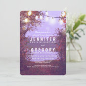 Invitation Chaîne Lights Waterfront Rustic Rehearer Dîner (Debout devant)