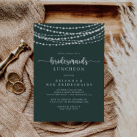 Chaîne Lumières Green Bridesmaids Luncheon Douche
