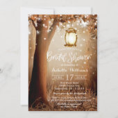 Invitation Chaîne moderne illumine Fête des mariées rustique (Devant)