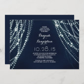 Invitation Chaîne romantique éclaire l'invitation de la douch (Devant / Derrière)