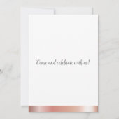 Invitation Chaîne rustique éclaire les jarres de Mason Rose m (Dos)