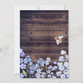 Invitation Chaîne rustique illumine la Fête des mariées en bo (Dos)