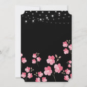 Invitation Chaîne Whimsical Lights Black Graduation (Dos)