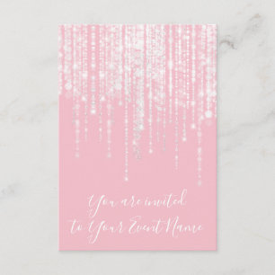 Invitation Chaînes Douce rose 16e 15e Étincelle nuptiale Fill