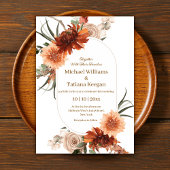 Invitation chaise d'aquarelle design mariage en terre cuite f