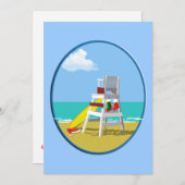 Invitation Chaise de garde-vie à Noël (Devant / Derrière)