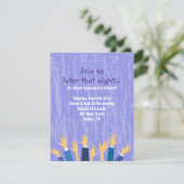 Invitation Chaise Hora Dance Bar Bat mitzvah Party Card (Debout devant)