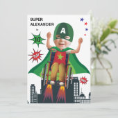 Invitation Chaise roulante volante amusante d'anniversaire de (Debout devant)