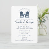 Invitation Chaises Adirondack Douche Couple (Debout devant)