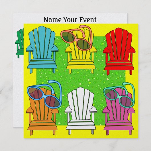 Invitation Chaises Adirondack - SRF (Devant / Derrière)