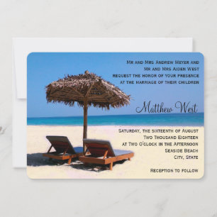Invitation Chaises De Plage