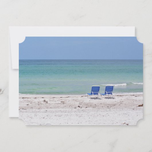 Invitation Chaises sur la plage (Devant)