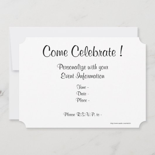 Invitation Chaises sur la plage (Dos)