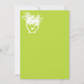 Invitation Chalboard de destination Lime Beach Palm Tree (Dos)