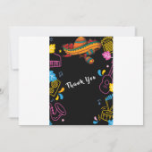 Invitation Chalet d'anniversaire de Fiesta Mexique (Dos)