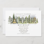 Invitation Chalet de retraite pour week-end de célibataire (Devant)