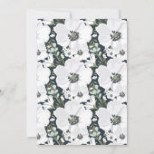 Invitation Chalet et blanc Anémone Mariage floral Invita (Dos)