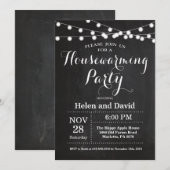 Invitation Chalet Fête de chauffage domestique Maison Sweet H (Devant / Derrière)