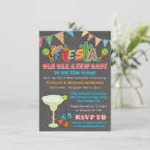 Invitation Chalet mexicain Fiesta Couples Baby shower (Debout devant)