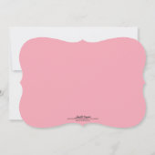 Invitation Chalet Vintage Rose moderne Bacherolette (Dos)