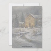 Invitation "Chaleur de Noël" (Dos)